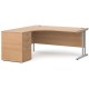 Maestro Corner Desk with Desk High Pedestal 